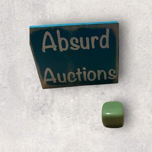 Green Chalcedony Crystal Cube, 1 inch